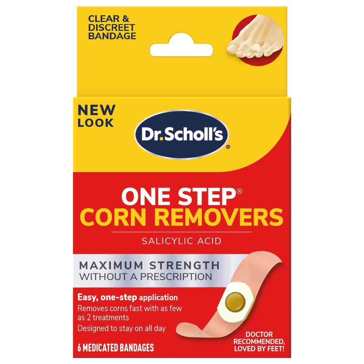 Dr. Scholl's Maximum Strength One Step Corn Removers 6 Bandages ...
