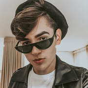 zeroUV Retro 90's Flat Top Moon Shape Cat Eye Sunglasses C569 Sunglasses