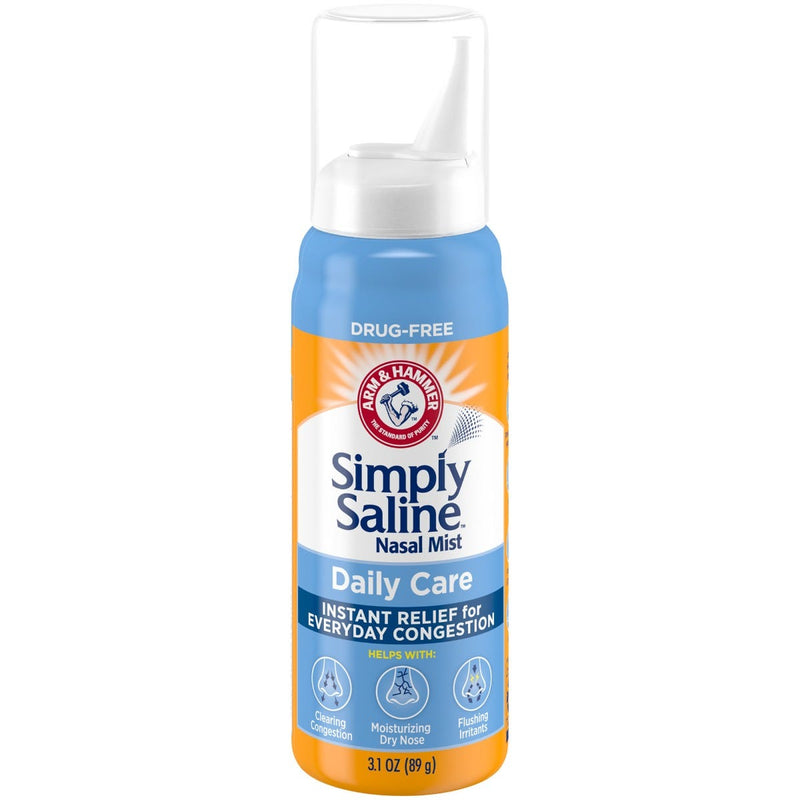 Simply Saline Simply Saline Arm & Hammer Nasal Mist, Daily Care - 3.1 Oz Medicine & Drugs