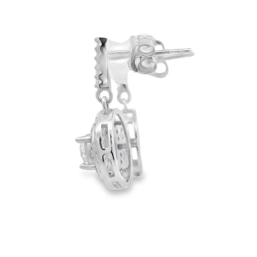 Bids.com Cubic Zirconia Earrings Sterling Silver Earrings