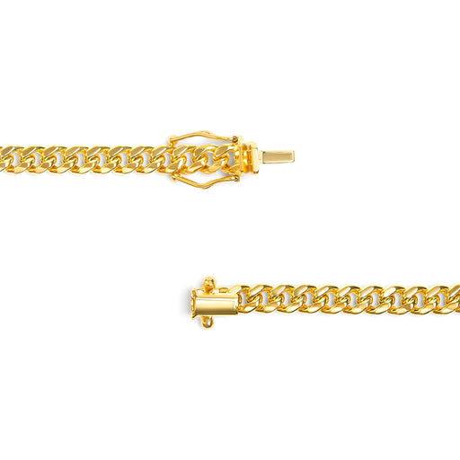 Bids.com Semi-Solid 14K Yellow Gold 4.5mm Miami Cuban Chain Necklace - Unisex Chain - 22 Inches Necklaces