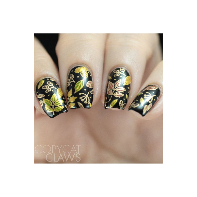 UberChic Beauty Lovely Leaves-03 Stamping Plate