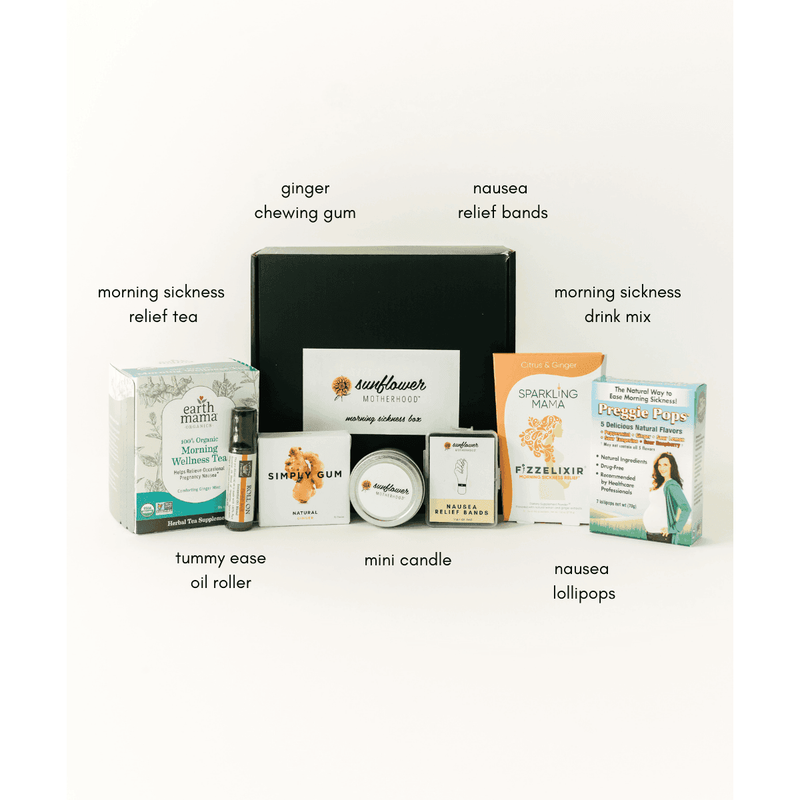 Sunflower Motherhood Morning Sickness Box Baby Gift Set Lavender