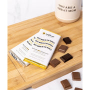 MFB Belgian Chocolate Bar Chocolate White Smoke Milk Chocolate / Best Mom In The World,Dark Chocolate / You Are An Amazing Mom