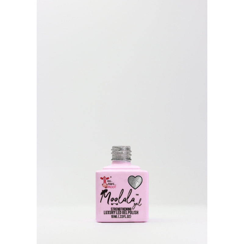 minimanimoo Moolala™ 2 Step Gel - #24 Glittery Silver Nail Polish