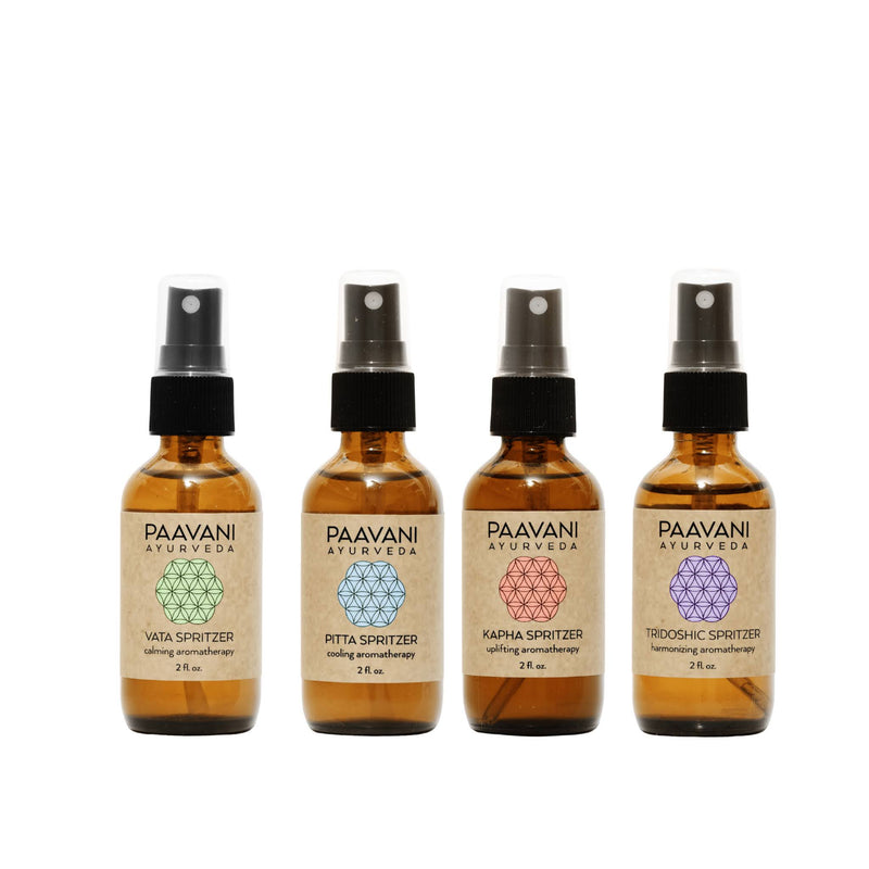 Paavani Ayurveda The Aromatherapy Ritual Kit | Ayurvedic Spritzers for Mood & Dosha Balance variable