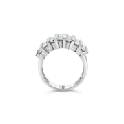 Bids.com .925 Sterling Silver 1.0 Cttw Baguette Cut Diamond Vertical Channel Fluted Multi-Row Unisex Fashion Wedding Ring (H-I Color, I1-I2 Clarity) - Size 6-3/4 Rings