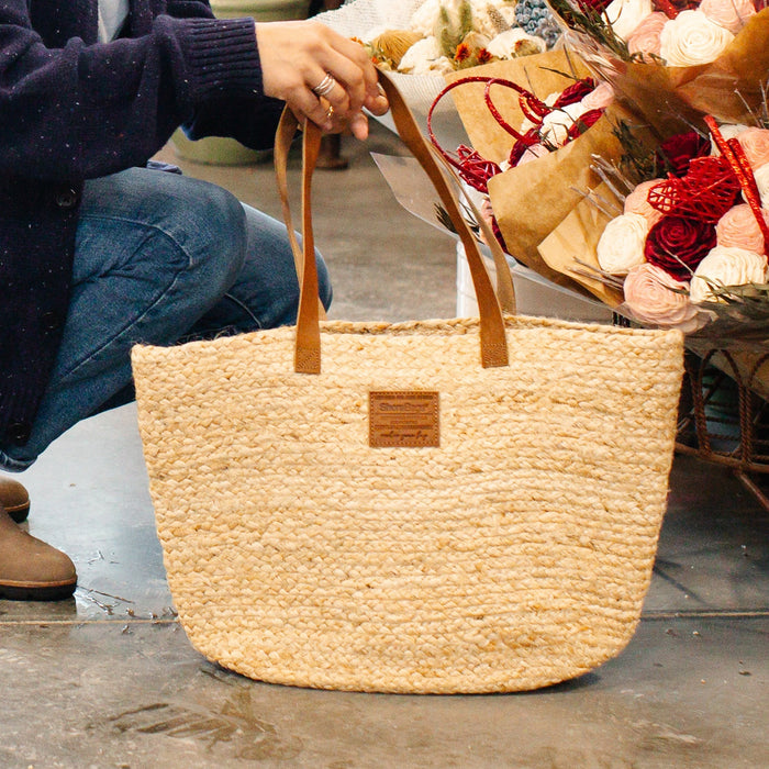 Jute Grass Natural Tote by ShoreBags