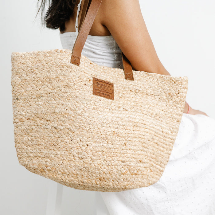 Jute Grass Natural Tote by ShoreBags