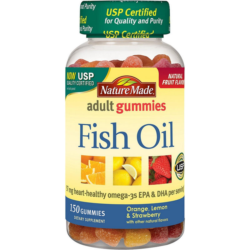 Nature Made Nature Made Orange Lemon And Strawberry Adult Fish Oil Gummies Vitamins & Supplements