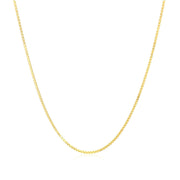 Bids.com 10k Yellow Gold Classic Box Chain 0.8mm Necklaces