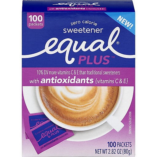 Equal Equal Plus Sweetener, Zero Calorie, Packets Sugar & Sweeteners Dark Slate Blue