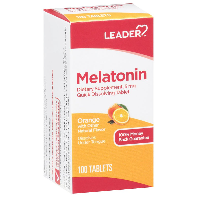 The Leader Leader™ Melatonin 5 mg – Quick Dissolving (100 Tablets) Vitamins & Supplements