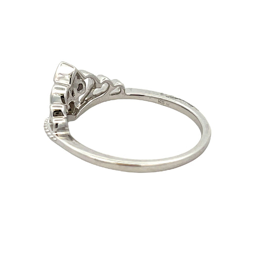 Bids.com .17ct Diamond Ring Sterling Silver Rings