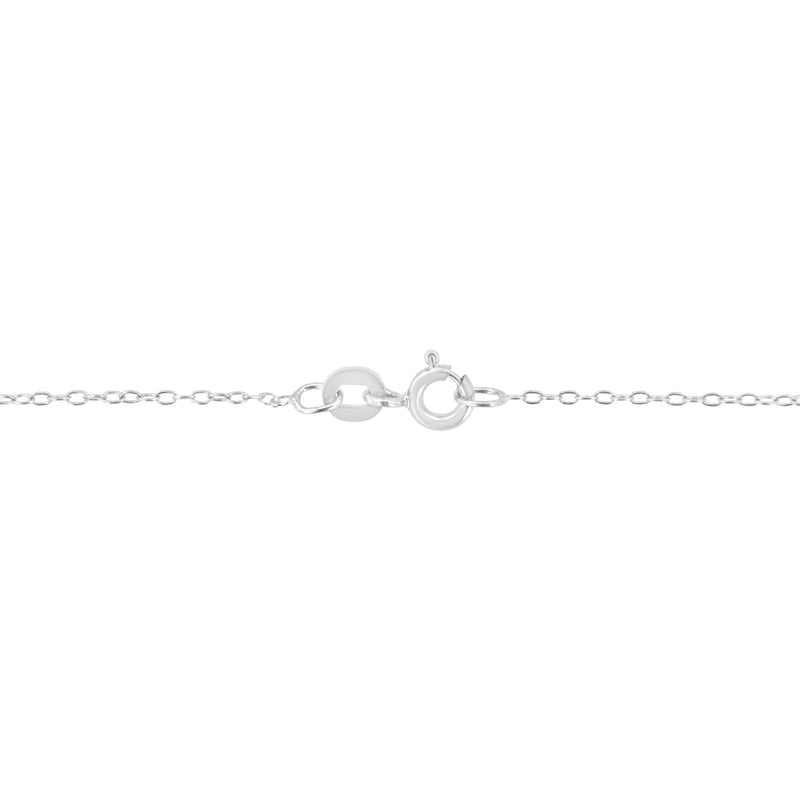 Bids.com 14K White Gold 1/5 Cttw Emerald Shape Solitaire Diamond 18" Pendant Necklace (G-H Color, VS2-SI1 Clarity) Necklaces