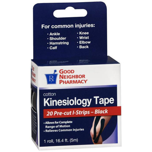 Silver Rod Pharmacy Silver Rod Pharmacy GNP Cotton Kinesiology Tape Black 20CT Exercise & Fitness