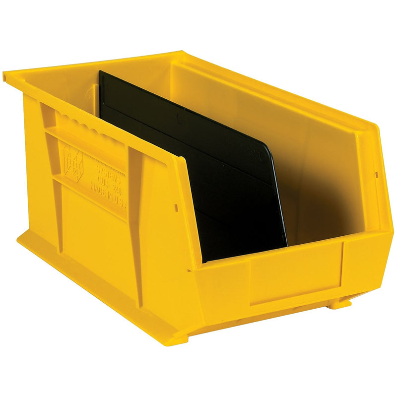 Quantum Storage Systems Quantum Storage Systems BOX Black Stack And Hang Bin Divider, 13 7/8" X 6 3/4" Cabinets & Storage