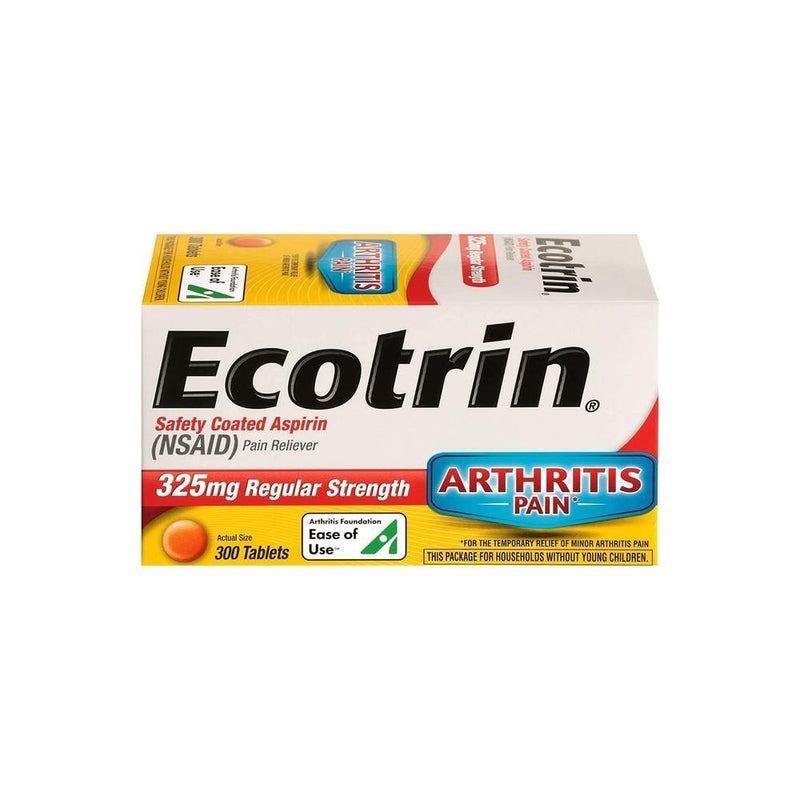 Ecotrin Ecotrin Safety Coated Aspirin - Regular Strength 325 Mg 300 Tabs Health & Beauty