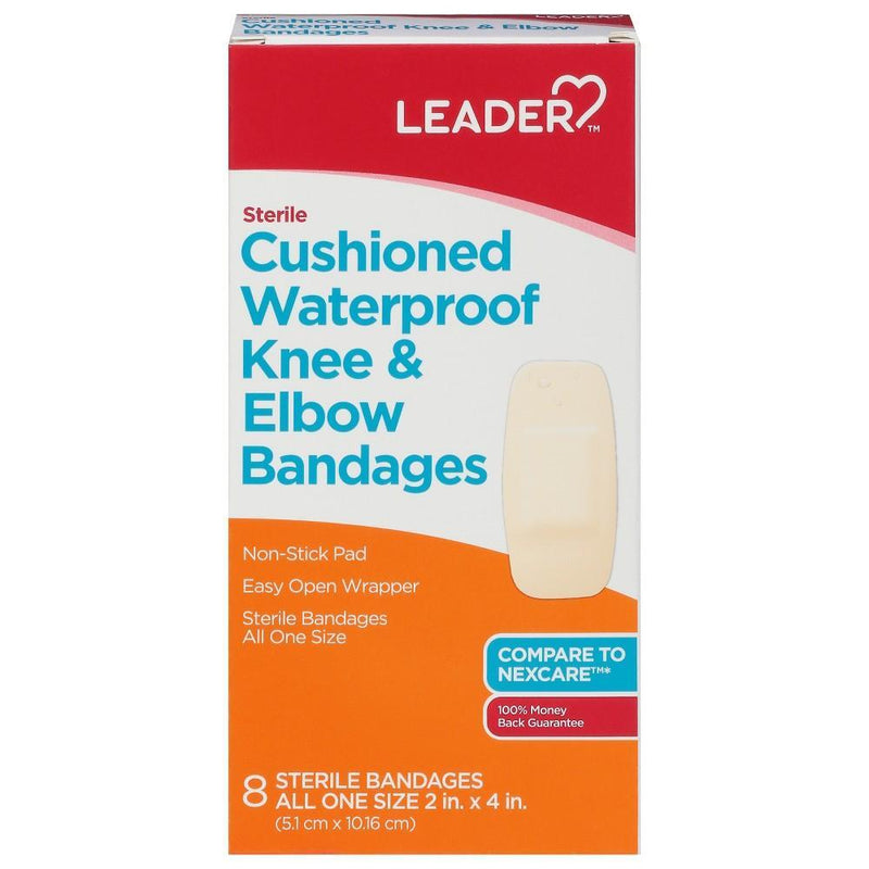 The Leader The Leader Sterile Cushioned Waterproof Knee & Elbow Bandages Health & Beauty