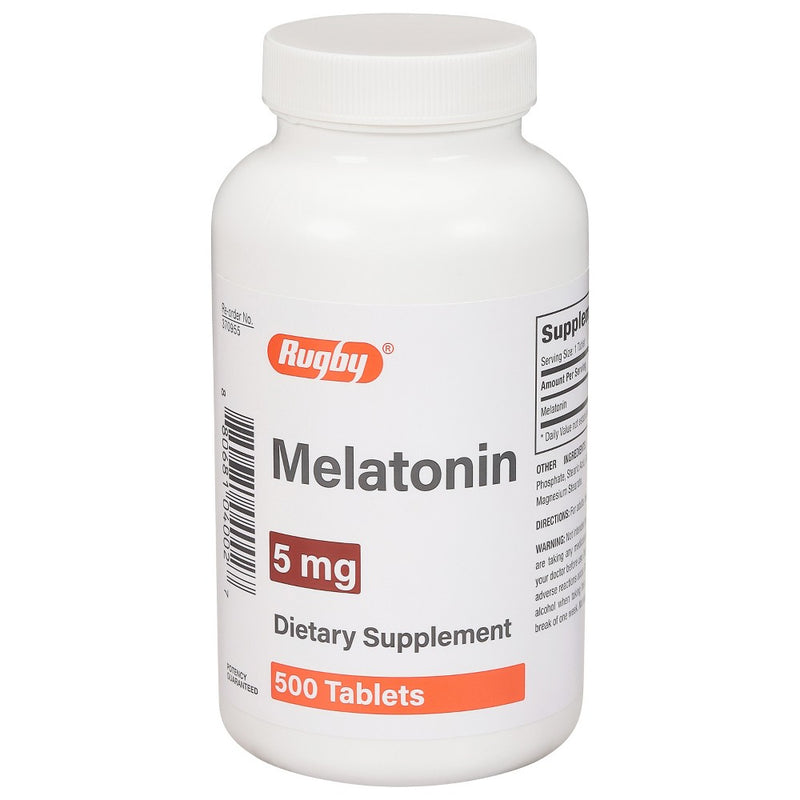 Rugby Rugby® Melatonin 5 mg – 500 Tablets (Value Size) Health & Beauty