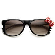 zeroUV Cute Kitty Colorful Polka Dot Bow Sunglasses 8799 Sunglasses