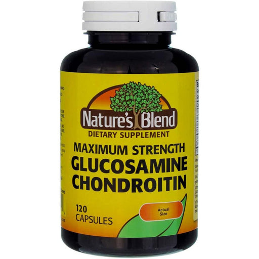 Nature's Blend Nature's Blend Glucosamine Chondroitin Max Strength Gelcaps 120Ct Vitamins & Supplements