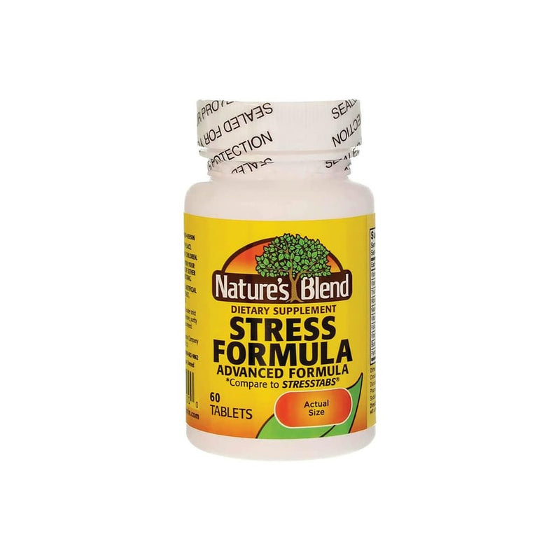 Nature's Blend Nature's Blend® Stress Formula – High Potency B-Complex (60 Tablets) Vitamins & Supplements