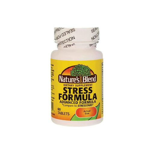Nature's Blend Nature's Blend® Stress Formula – High Potency B-Complex (60 Tablets) Vitamins & Supplements