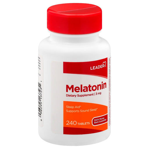 The Leader The Leader 3 Mg Tablets Melatonin Vitamins & Supplements