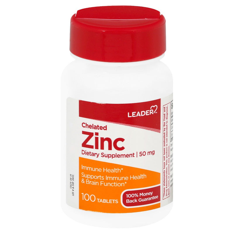 Leader Health Care Leader™ Chelated Zinc 50 mg – High Absorption Immune Support (100 Tablets) Health & Beauty