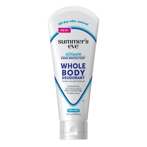 Summer's Eve Summer's Eve Whole Body Deodorant - Aluminum-Free Cream, Fresh Scent, 3 oz (Non-Aerosol) Personal Care