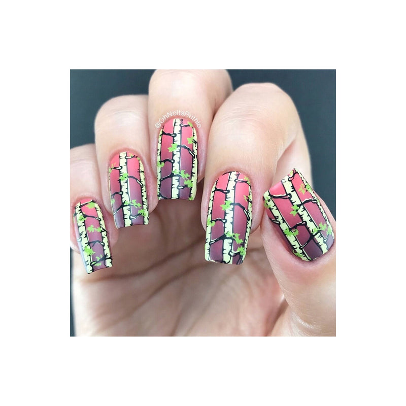 UberChic Beauty Lovely Leaves-03 Stamping Plate