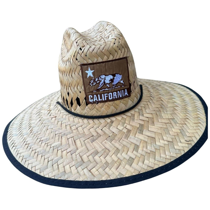 California Patch Lifeguard Straw Hat - CLEARANCE / FINAL SALES