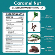 Teeccino Dandelion Caramel Nut Roasted Herbal Tea Herbal Tea