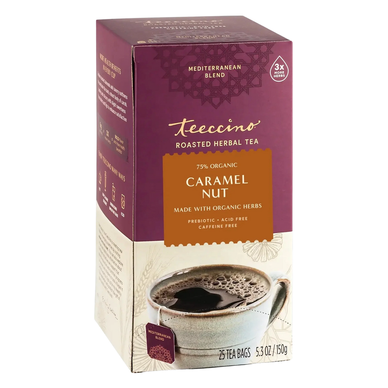 Teeccino Caramel Nut Roasted Herbal Tea Herbal Tea