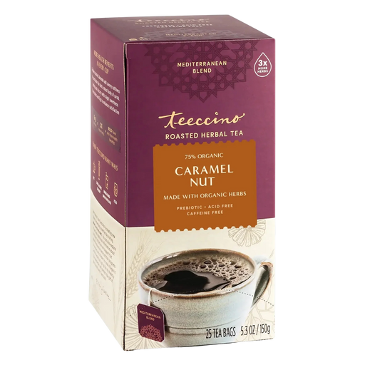 Teeccino Caramel Nut Roasted Herbal Tea Herbal Tea