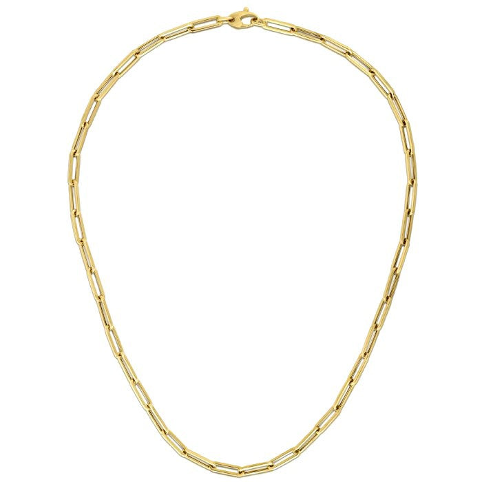 Bids.com 14K Yellow Gold Bold Paperclip Chain (4.2 mm) Necklaces