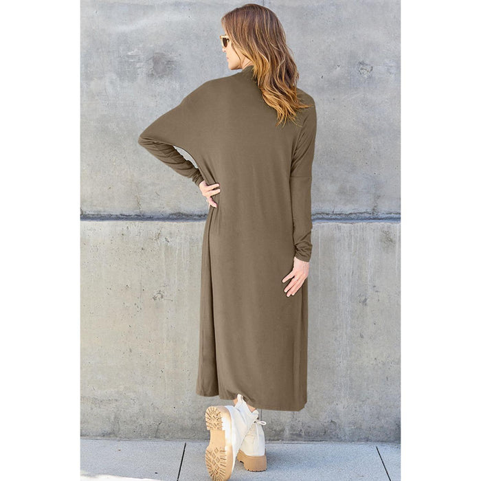 Basic Bae Open Front Long Sleeve Cover Up