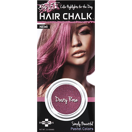 Splat Splat Hair Chalk Dusty Rose Chalk Black