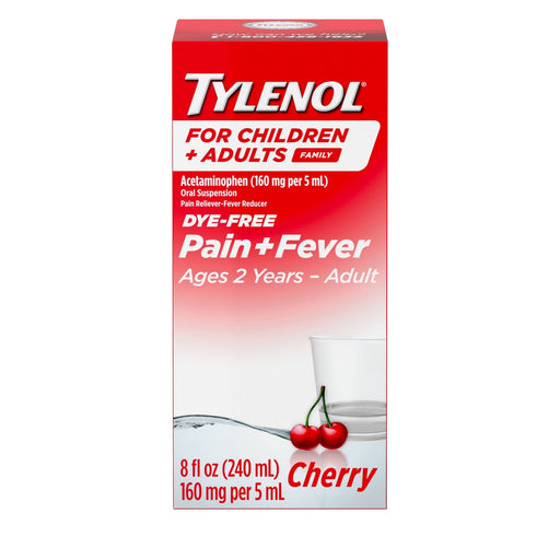 Tylenol Tylenol Child & Adult Oral Suspension Pain & Fever - Cherry, 8 Fl Oz Health & Beauty