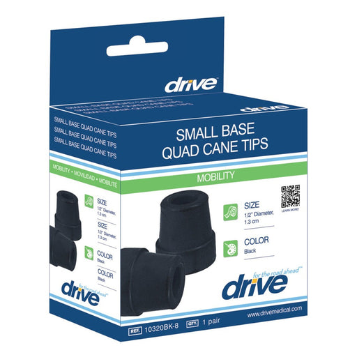 Drive Medical Drive Medical Small Base Quad Cane Tip Canes & Walking Sticks