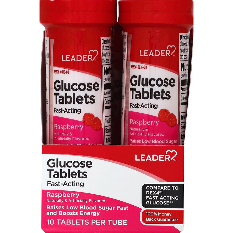 The Leader The Leader Glucose Tabs Rasp Health & Beauty