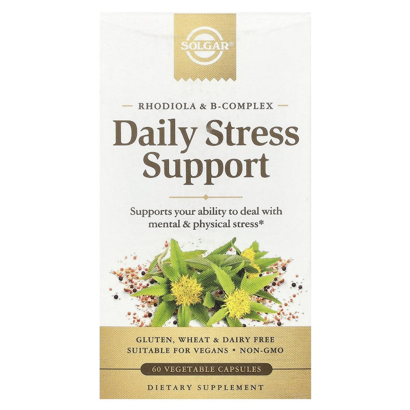 Solgar Solgar Daily Stress Support, Rhodiola & B-Complex, 60 Vegetable Capsules Vitamins & Supplements