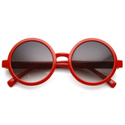 zeroUV 1980's Retro Round Sunglasses Fashion Sunglasses 8754 Sunglasses