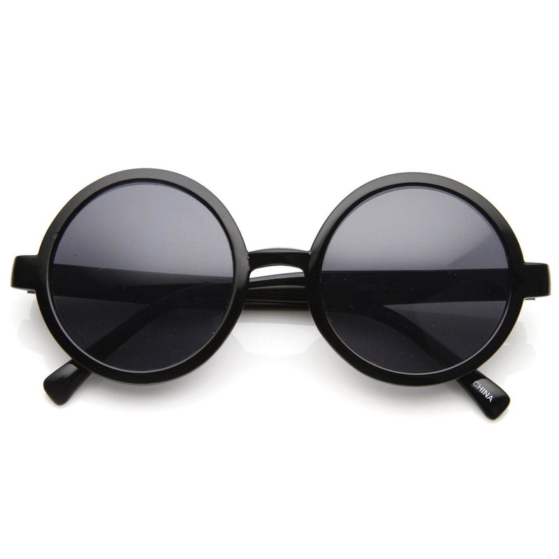 zeroUV 1980's Retro Round Sunglasses Fashion Sunglasses 8754 Sunglasses