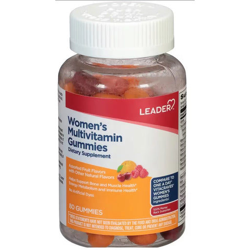 LEADER LEADER# WOMEN'S DAILY MULTIVITAMIN GUMMIES 80 CT Vitamins & Supplements