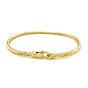 Bids.com Fancy Weave Bangle in 14k Yellow Gold (3.0mm) Bracelets