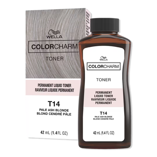 Wella Wella Color Charm Pale Ash Blonde T14 Permanent Liquid Color 42ml Hair Color White Smoke