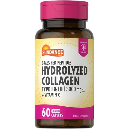 Sundance Sundance, Vitamins Hydrolyzed Collagen Coated Caplets, 1000 Mg, 60 Caplets Vitamins & Supplements