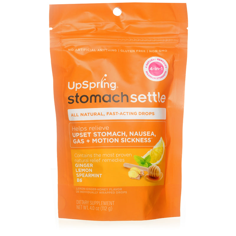 UpSpring UpSpring Stomach Settle Nausea Relief Drops Lemon, Ginger, Honey Honey Coral